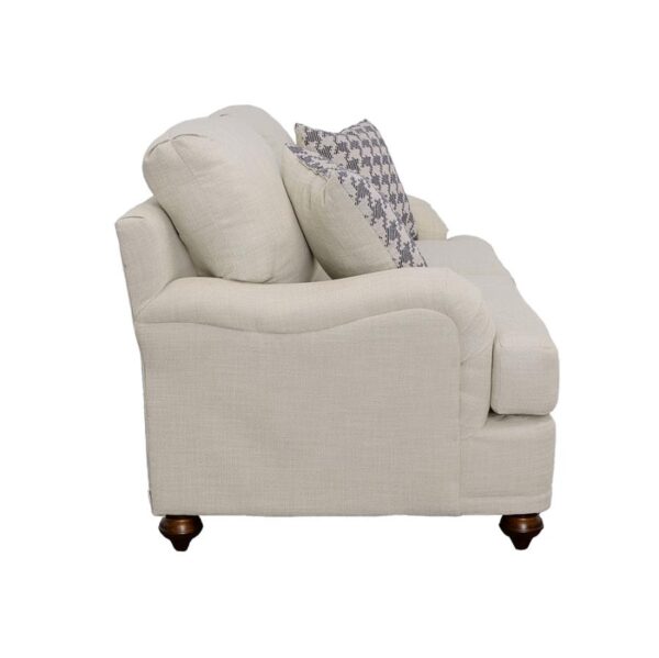 Glenn Recessed Arms Loveseat Light Grey 511092 by Coaster Furniture 12