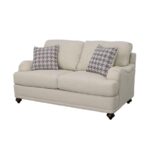 Glenn Recessed Arms Loveseat Light Grey 511092 by Coaster Furniture 20