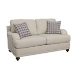 Glenn Recessed Arms Loveseat Light Grey 511092 by Coaster Furniture 22