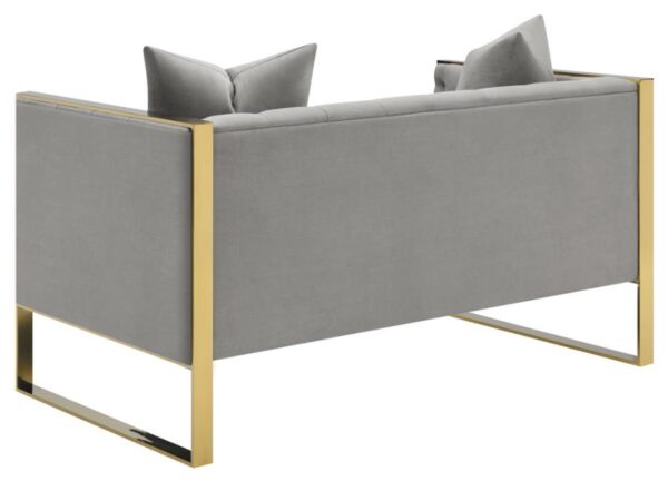 Eastbrook Tufted Back Loveseat Gray 509112 by Coaster Furniture 9