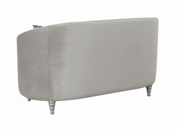 Avonlea Sloped Arm Tufted Loveseat Gray 508462 by Coaster Furniture 12