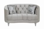 Avonlea Sloped Arm Tufted Loveseat Gray 508462 by Coaster Furniture Luxury Loveseats Mobilia Cleopatra 20 Avonlea Sloped Arm Tufted Loveseat Gray 508462 by Coaster Furniture 20