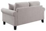 Nadine Upholstered Round Arm Loveseat Oatmeal 509782 by Coaster Furniture Luxury Loveseats Mobilia Cleopatra 12 Nadine Upholstered Round Arm Loveseat Oatmeal 509782 by Coaster Furniture 12