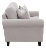 Nadine Upholstered Round Arm Loveseat Oatmeal 509782 by Coaster Furniture Luxury Loveseats Mobilia Cleopatra 13 Nadine Upholstered Round Arm Loveseat Oatmeal 509782 by Coaster Furniture 13