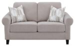Nadine Upholstered Round Arm Loveseat Oatmeal 509782 by Coaster Furniture Luxury Loveseats Mobilia Cleopatra 14 Nadine Upholstered Round Arm Loveseat Oatmeal 509782 by Coaster Furniture 14
