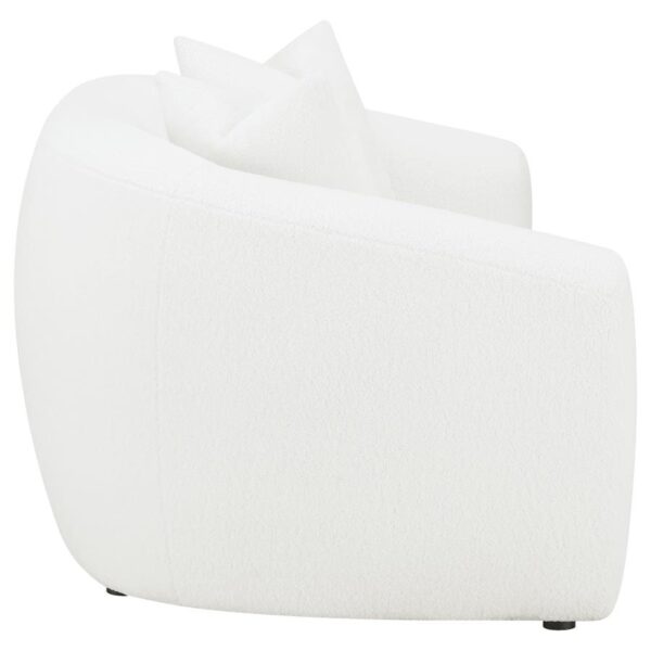 Isabella Upholstered Tight Back Loveseat White 509872 by Coaster Furniture 13