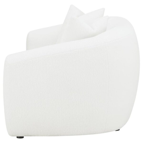 Isabella Upholstered Tight Back Loveseat White 509872 by Coaster Furniture 16