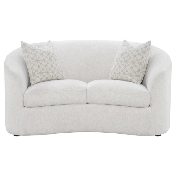 Rainn Upholstered Tight Back Loveseat Latte 509172 by Coaster Furniture 7
