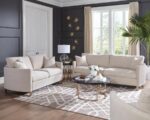 Corliss Upholstered Arched Arms Loveseat Beige 508822 by Coaster Furniture Luxury Loveseats Mobilia Cleopatra 12 Corliss Upholstered Arched Arms Loveseat Beige 508822 by Coaster Furniture 12
