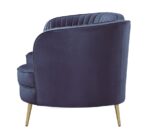 Sophia Upholstered Camel Back Loveseat Blue 506862 by Coaster Furniture 22
