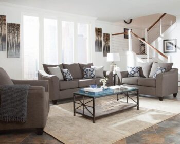 Salizar Flared Arm Loveseat Gray 506022 by Coaster Furniture