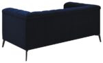 Chalet Tuxedo Arm Loveseat Blue 509212 by Coaster Furniture 15