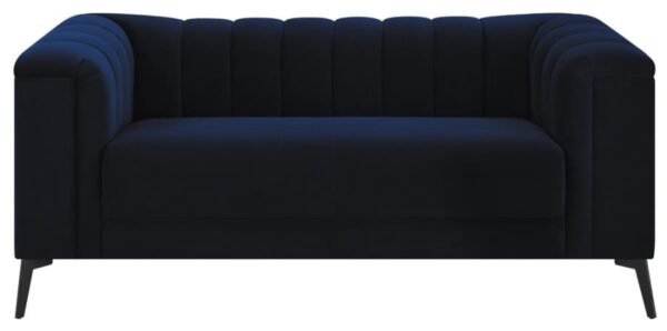 Chalet Tuxedo Arm Loveseat Blue 509212 by Coaster Furniture 12