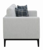 Apperson Cushioned Back Loveseat Light Grey 508682 by Coaster Furniture 16