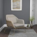 Metal Sled Leg Accent Chair Beige 903981 by Coaster Furniture Accent Chairs Mobilia Cleopatra 7 Metal Sled Leg Accent Chair Beige 903981 by Coaster Furniture 7