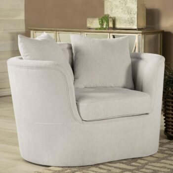 Kamilah Upholstered Chair with Camel Back Beige 511153 by Coaster Furniture