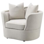 Kamilah Upholstered Chair with Camel Back Beige 511153 by Coaster Furniture 29