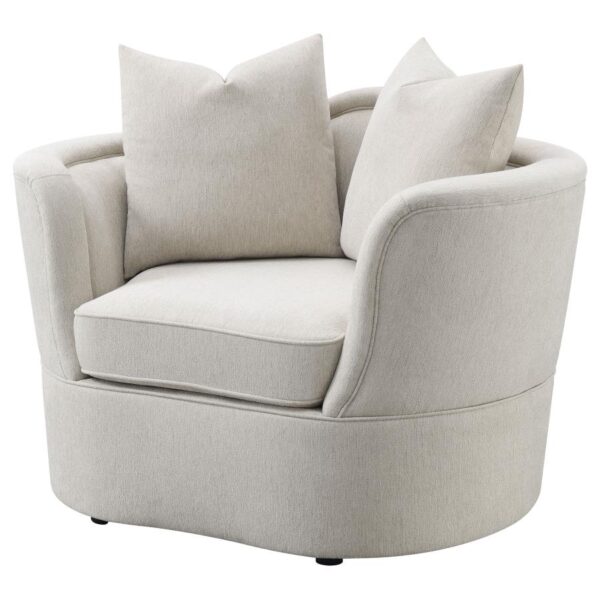Kamilah Upholstered Chair with Camel Back Beige 511153 by Coaster Furniture 17