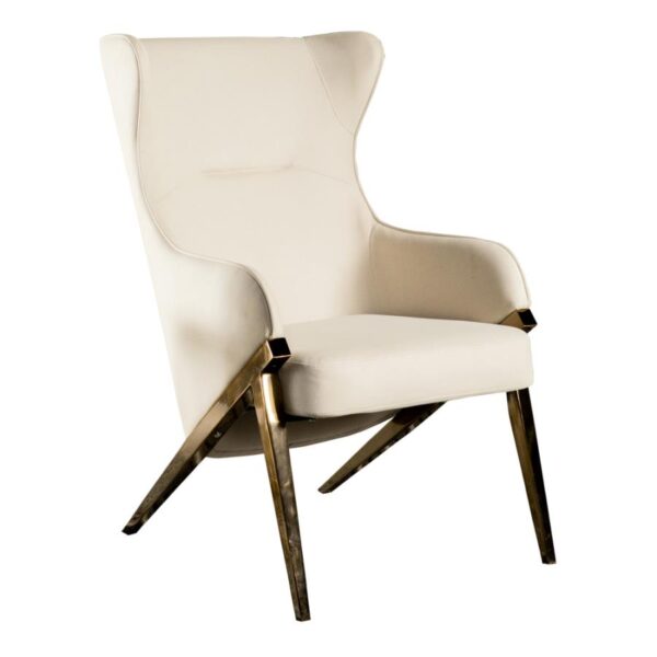 Walker Upholstered Accent Chair Cream and Bronze 903052 by Coaster Furniture 7
