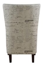 Curved Arm High Back Accent Chair Cream 904047 by Coaster Furniture Accent Chairs Mobilia Cleopatra 24 Curved Arm High Back Accent Chair Cream 904047 by Coaster Furniture 24