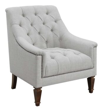 Avonlea Sloped Arm Upholstered Chair Gray 505643 by Coaster Furniture