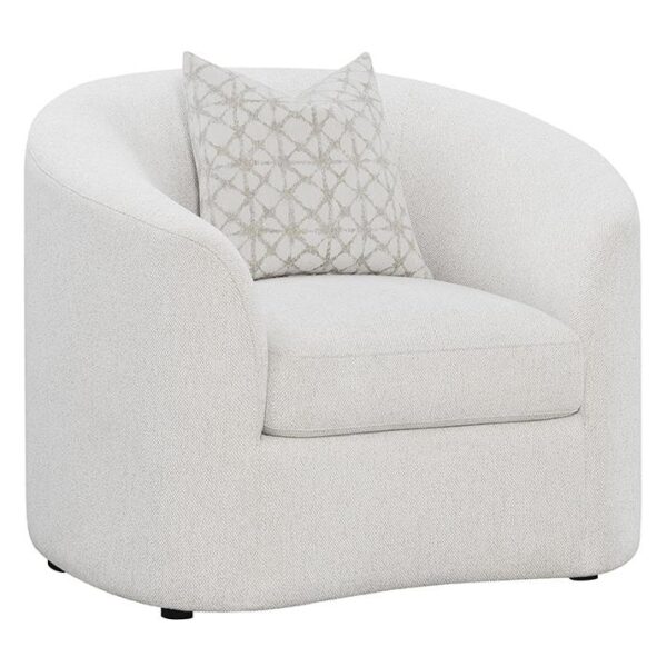 Rainn Upholstered Tight Back Chair Latte 509173 By Coaster Furniture | Mobilia Cleopatra Rainn Upholstered Tight Back Chair Latte 509173 by Coaster Furniture