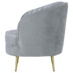 Sophia Upholstered Chair Gray and Gold 506866 by Coaster Furniture 24