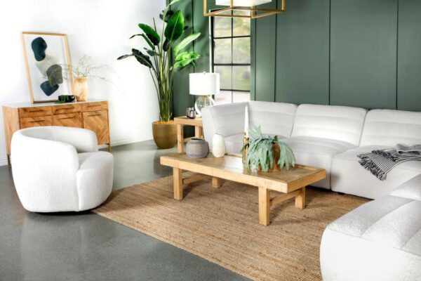 Upholstered Swivel Chair Natural 905726 by Coaster Furniture 24