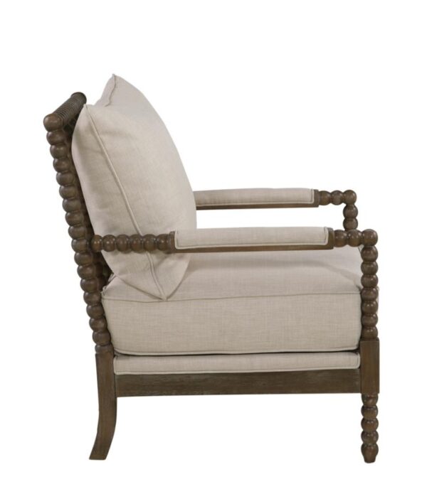 Cushion Back Accent Chair Oatmeal and Natural 905362 by Coaster Furniture 15