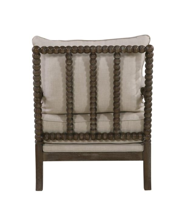 Cushion Back Accent Chair Oatmeal and Natural 905362 by Coaster Furniture 16