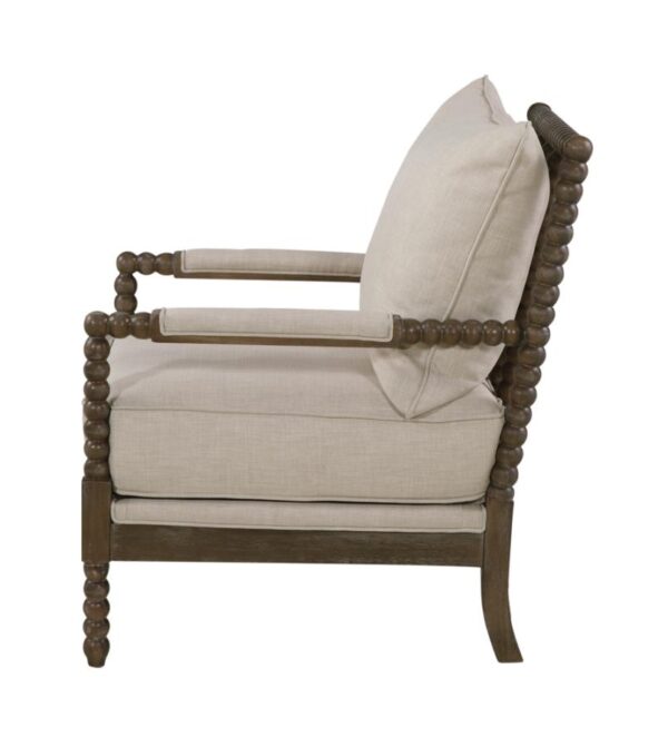Cushion Back Accent Chair Oatmeal and Natural 905362 by Coaster Furniture 17