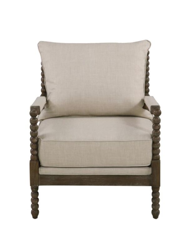 Cushion Back Accent Chair Oatmeal and Natural 905362 by Coaster Furniture 18