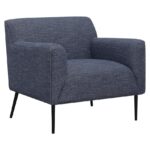 Darlene Upholstered Tight Back Accent Chair Navy Blue 905641 by Coaster Furniture Accent Chairs Mobilia Cleopatra 11 Darlene Upholstered Tight Back Accent Chair Navy Blue 905641 by Coaster Furniture 11