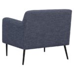 Darlene Upholstered Tight Back Accent Chair Navy Blue 905641 by Coaster Furniture Accent Chairs Mobilia Cleopatra 12 Darlene Upholstered Tight Back Accent Chair Navy Blue 905641 by Coaster Furniture 12