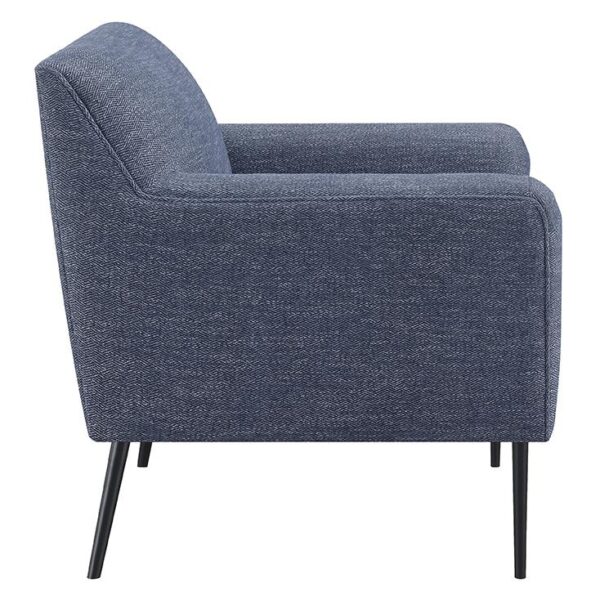 Darlene Upholstered Tight Back Accent Chair Navy Blue 905641 by Coaster Furniture 9