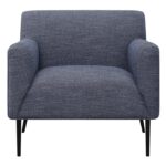 Darlene Upholstered Tight Back Accent Chair Navy Blue 905641 by Coaster Furniture Accent Chairs Mobilia Cleopatra 14 Darlene Upholstered Tight Back Accent Chair Navy Blue 905641 by Coaster Furniture 14
