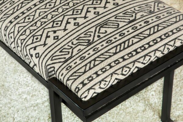 Upholstered Accent Bench Black and White 914142 by Coaster Furniture 12