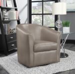 Upholstery Sloped Arm Accent Swivel Chair Champagne 902726 by Coaster Furniture 9