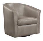 Upholstery Sloped Arm Accent Swivel Chair Champagne 902726 by Coaster Furniture 11