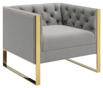 Eastbrook Tufted Back Chair Gray 509113 by Coaster Furniture