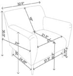 Sally Upholstered Track Arms Accent Chair Lemon 905639 by Coaster Furniture 23