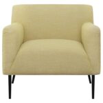 Sally Upholstered Track Arms Accent Chair Lemon 905639 by Coaster Furniture 20