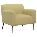 Sally Upholstered Track Arms Accent Chair Lemon 905639 by Coaster Furniture 21