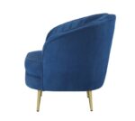 Sophia Upholstered Vertical Channel Tufted Chair Blue 506863 by Coaster Furniture 19