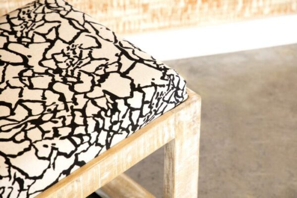 Sled Leg Upholstered Accent Bench Black and White 914138 by Coaster Furniture 11