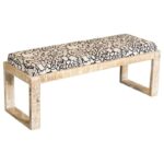 Sled Leg Upholstered Accent Bench Black and White 914138 by Coaster Furniture 18