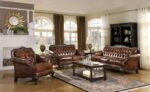 Victoria Rolled Arm Chair Tri-tone and Brown 500683 by Coaster Furniture 11