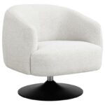 Upholstered Swivel Accent Chair Beige and Matte Black 905739 by Coaster Furniture 28