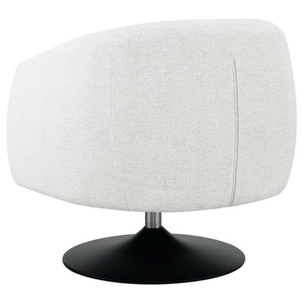 Upholstered Swivel Accent Chair Beige and Matte Black 905739 by Coaster Furniture 23