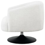 Upholstered Swivel Accent Chair Beige and Matte Black 905739 by Coaster Furniture 36